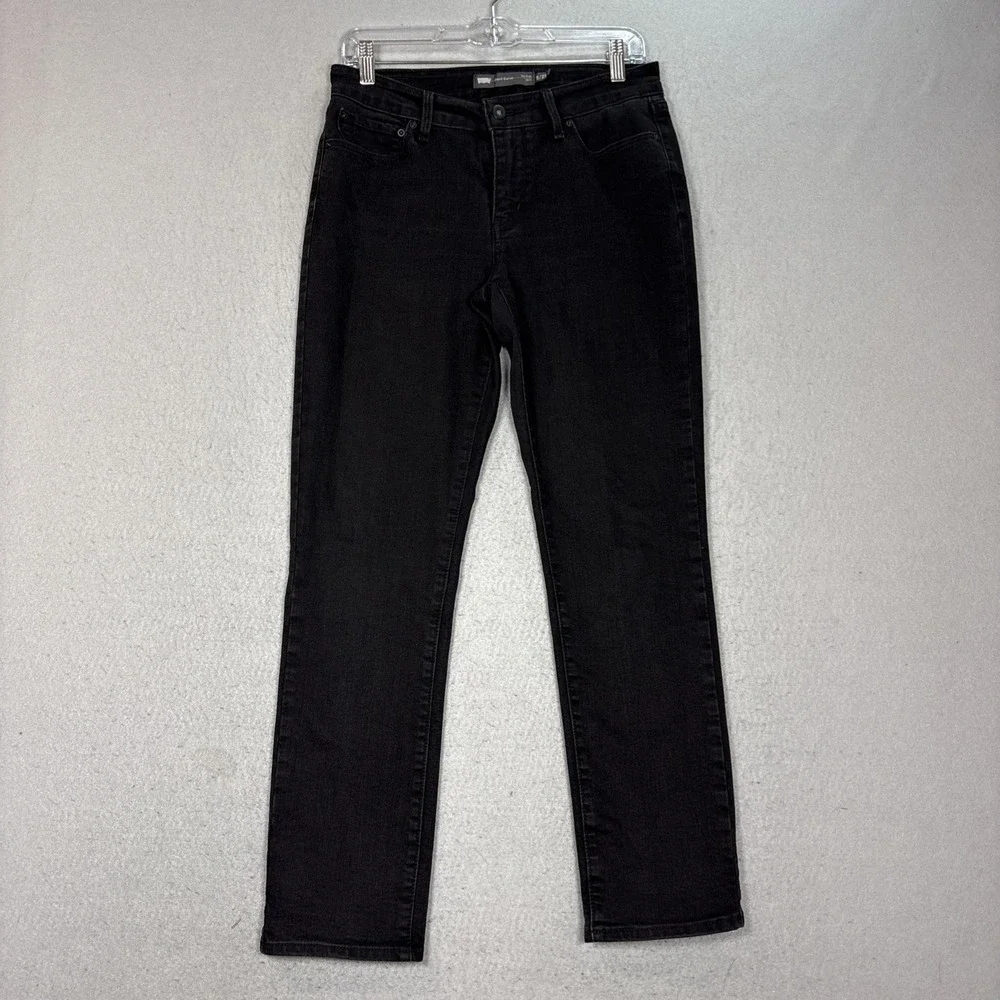 Levis Jeans Womens 8 Black Demi Curve Mid Rise Skinny Denim Stretch